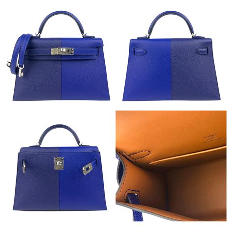 hermes kelly 20 blue electric|Hermes kelly 20 for sale.